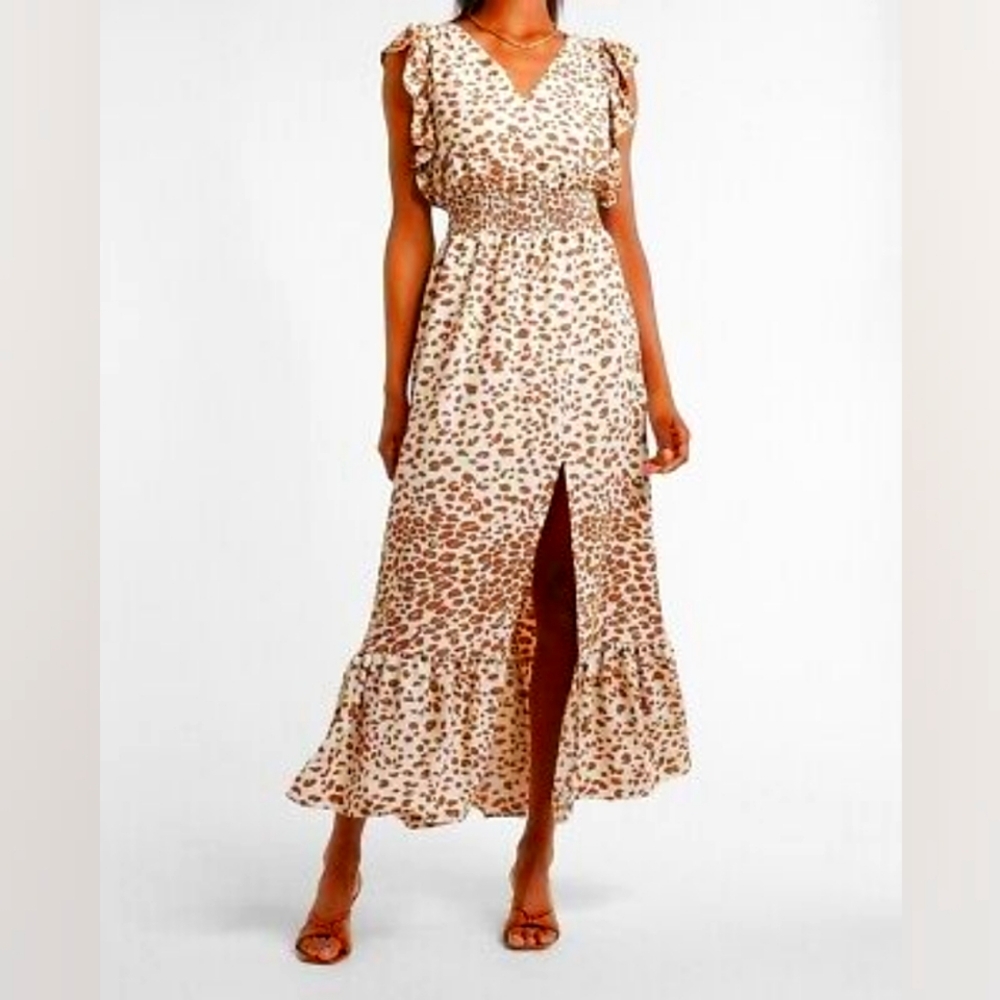 Leopard Print Maxi Dress